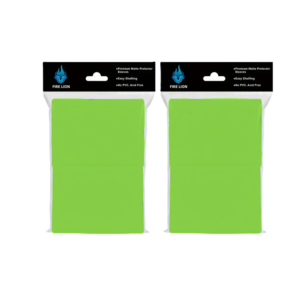 Light Green Card Sleeves with Card Protector