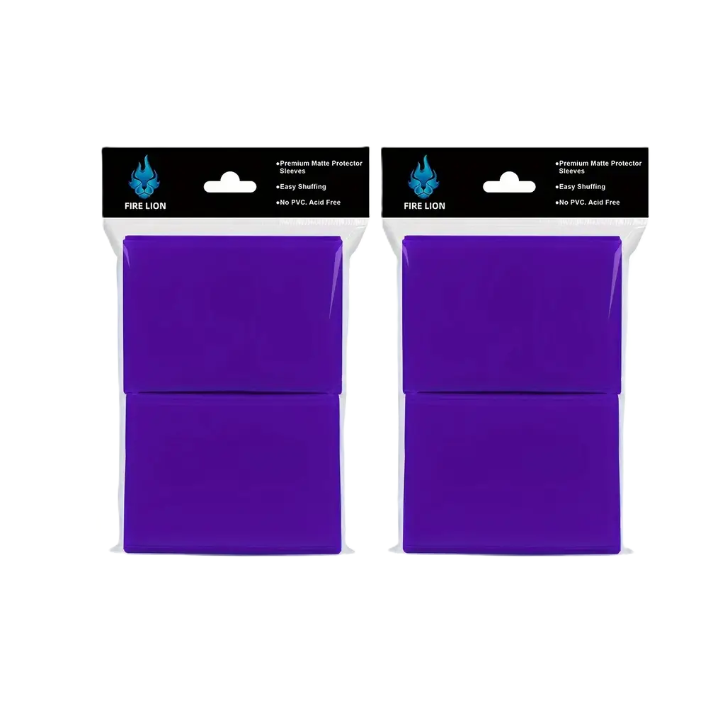 Purple Card Sleeves with Card Protector
