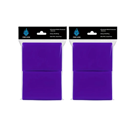 Purple Card Sleeves with Card Protector